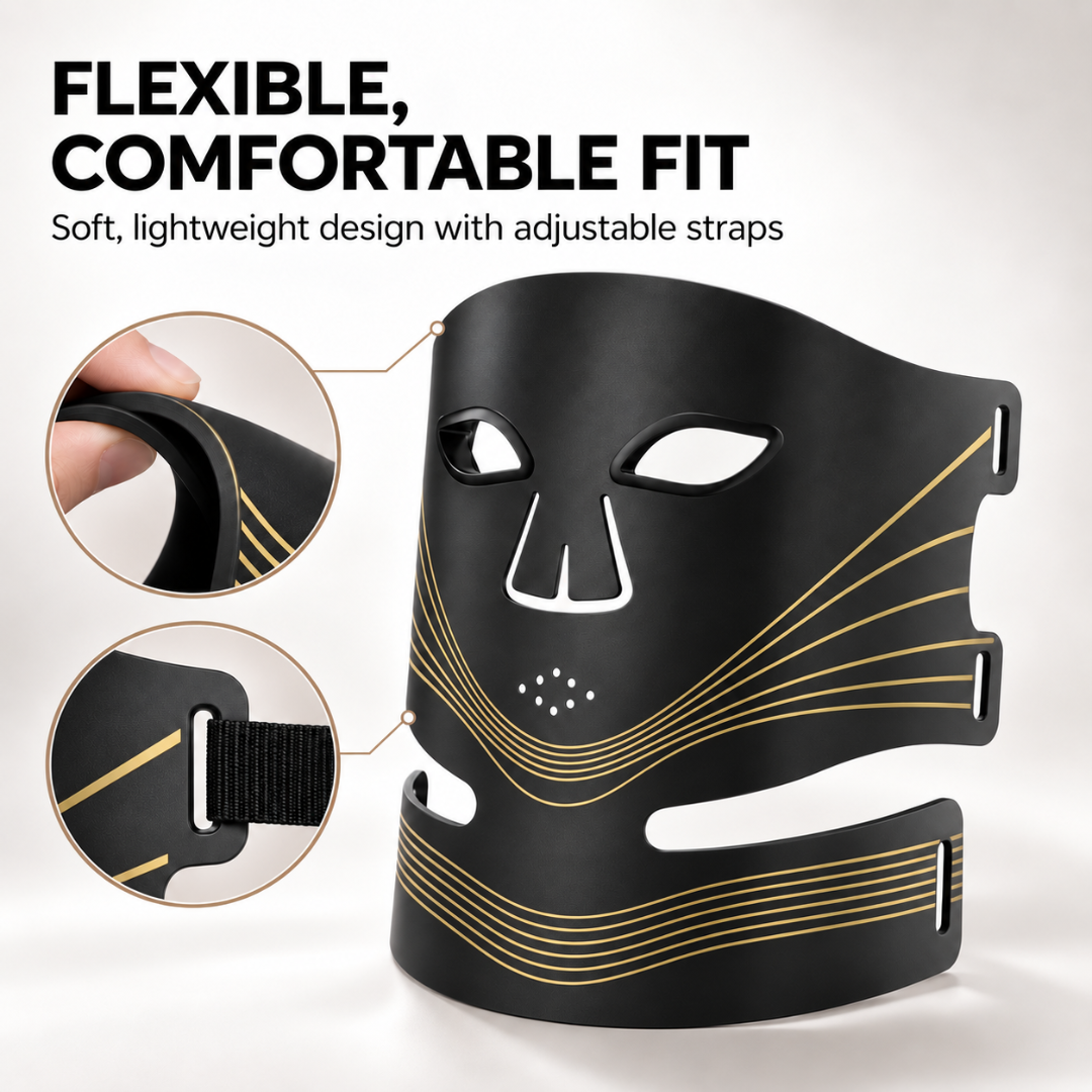 LED Face & Neck Light Therapy Mask – 4-Mode LUMINA™